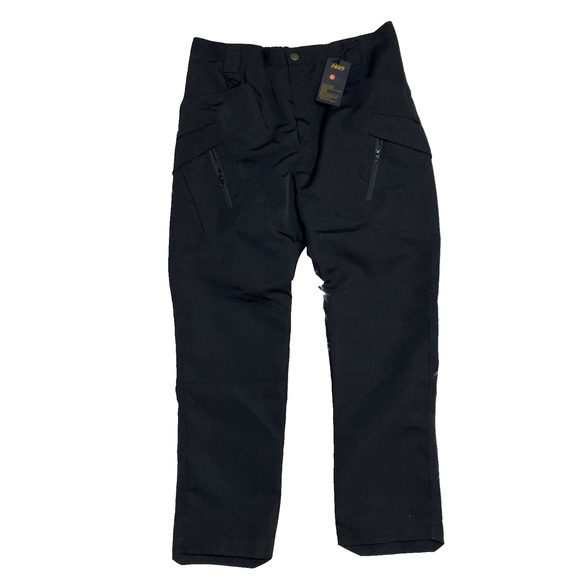 35 X 29 Men’s Cargo Work Camping Hiking Tactical Ripstop Utility Pants Black - Picture 2 of 10